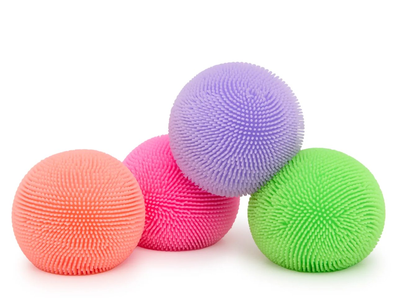 Teenie NeeDoh Fuzz Balls - 4 Pack