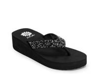 Africa Wedge Sandal Black/Silver Rhinestones view