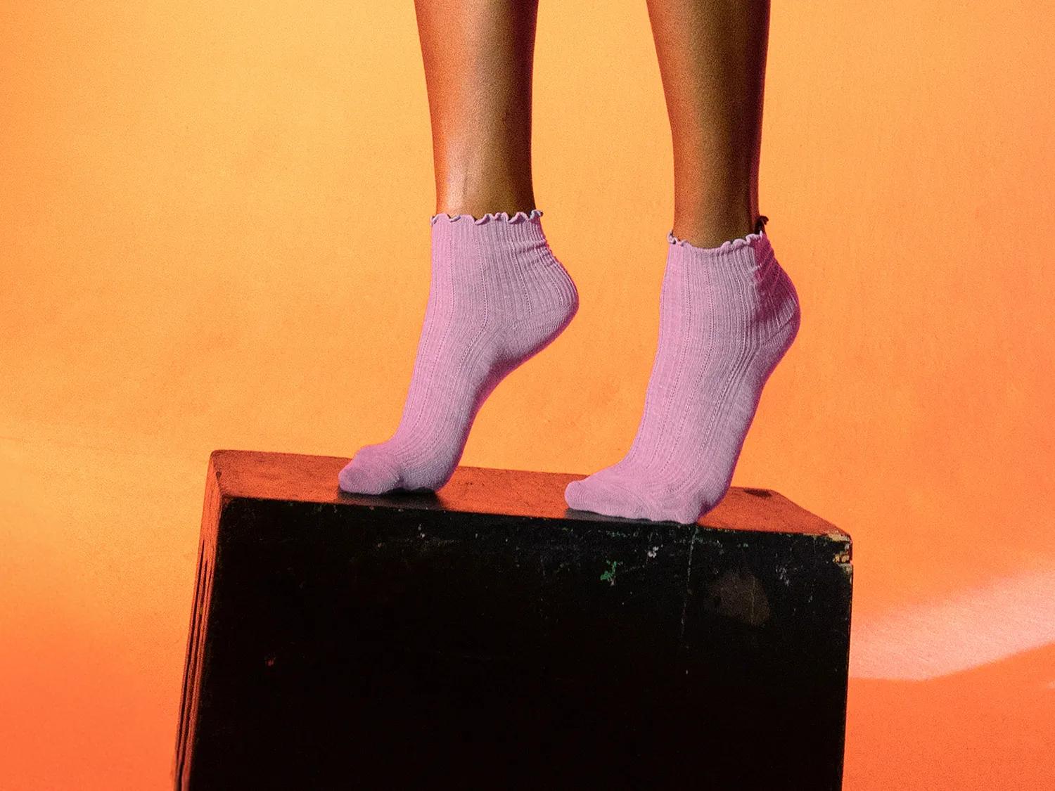 Ruffle Women's Ankle Socks - 3 Pack 
