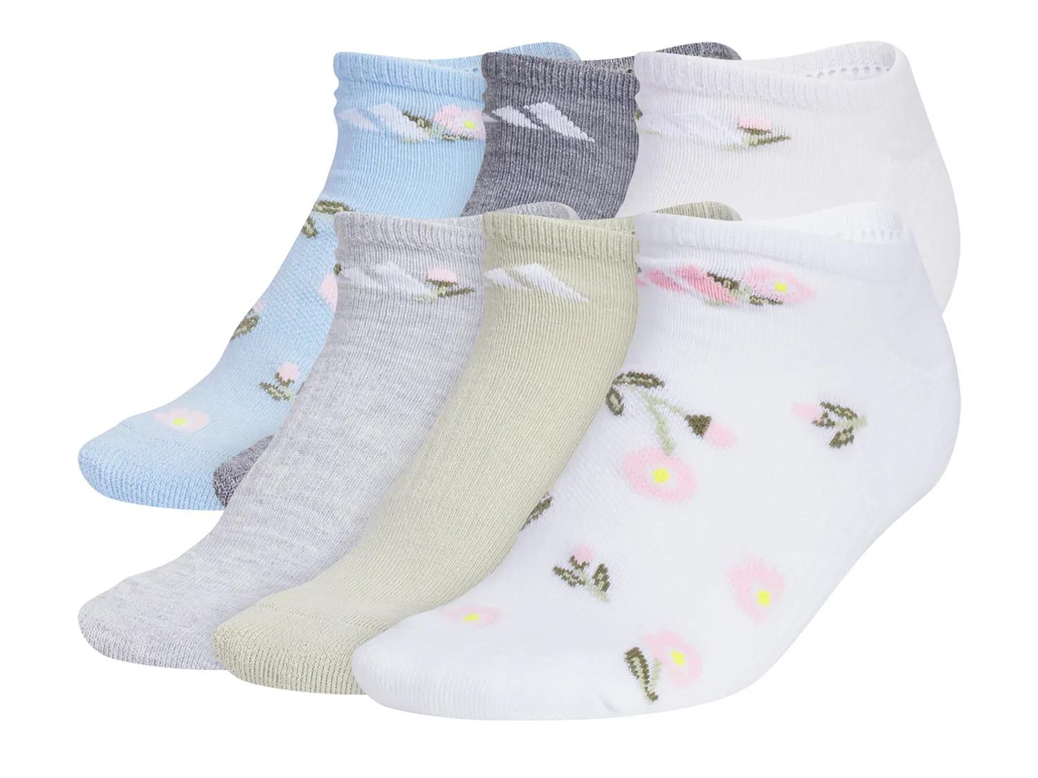 Athletic Cushioned Graphic Women's No Show Socks - 6 Pack