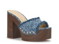 Cezia Platform Sandal Denim Blue view