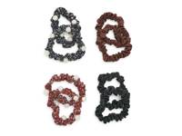 Skinny Pearl Scrunchie Set - 8 Pack Multicolor view