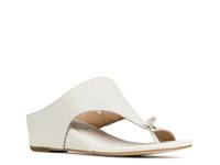 Vivika Wedge Sandal Porcelain Leather view