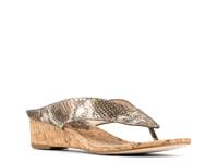 Vylette Wedge Sandal Multicolor Metallic Snake Print view