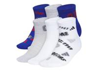 Cushioned Graphic 2.0 Kids' Quarter Ankle Socks - 6 Pack Multicolor view