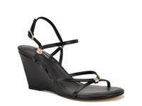 Devva Wedge Sandal Black view