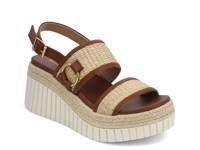 Yuris Espadrille Wedge Sandal Natural Beige Raffia view