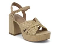 Romani Platform Sandal Natural Beige Raffia view