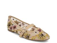 Bluet Mary Jane Flat Light Blush/Multicolor Floral Embroidery view
