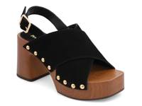 Eudora Platform Sandal Black view