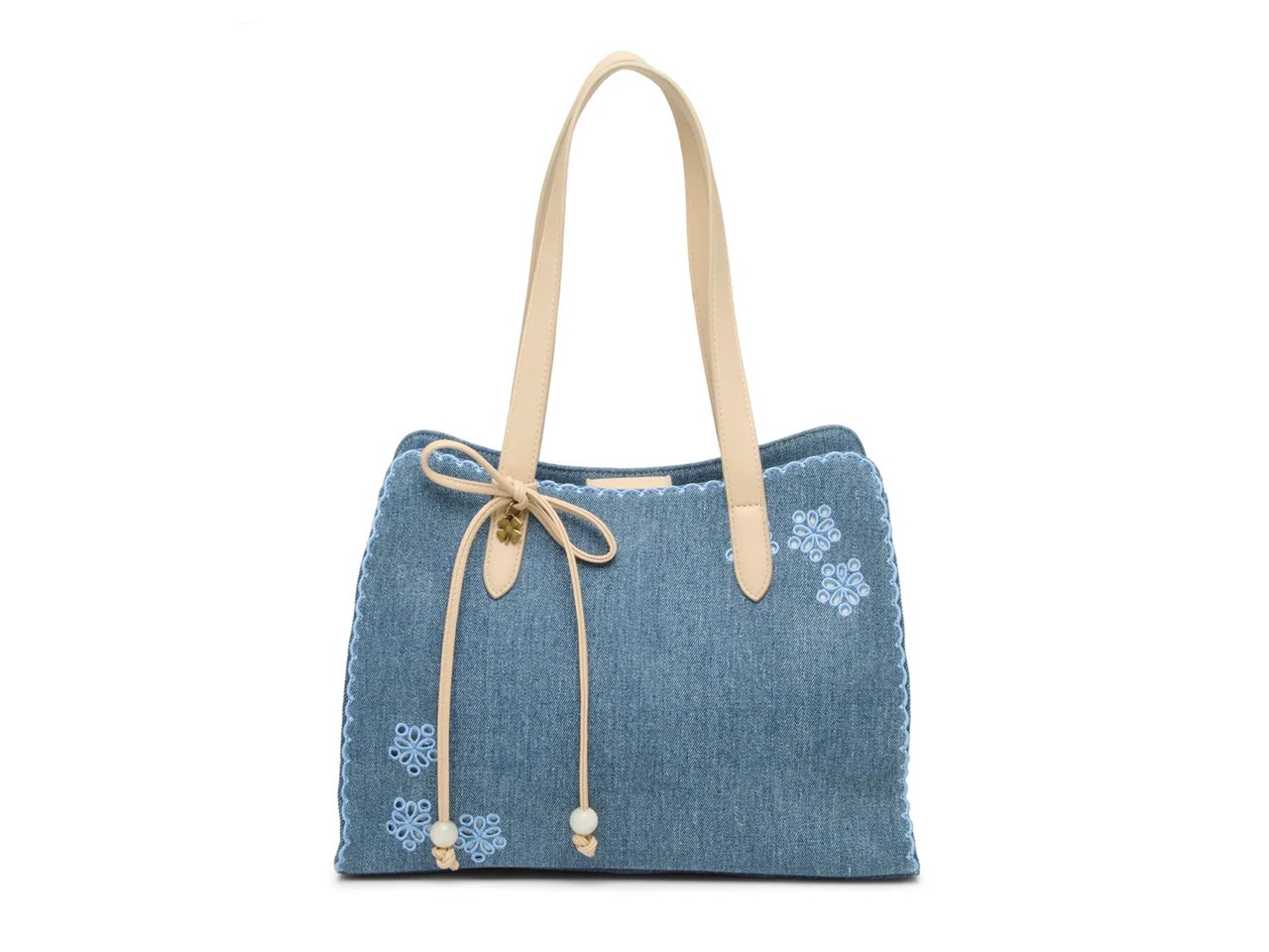 Shel Floral Embroidered Tote