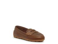 Driver Penny Loafer - Kids' Cappuccino Brown Leather view