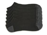 Fully Terry Men's No Show Socks - 6 Pack Black view
