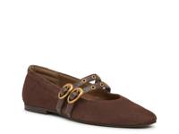 Ardene Mary Jane Flat Cocoa Suede view