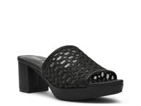 Paros Platform Sandal Black view