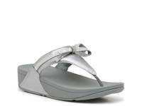 Lulu Glitz Wedge Sandal Silver Metallic view