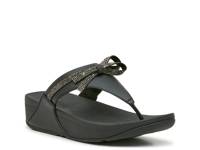Lulu Glitz Wedge Sandal Black view