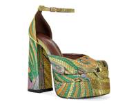 Zipphora Platform Pump Green/Multicolor view