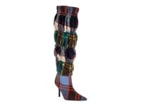 Elodie Over-the-Knee Boot Grey/Multicolor Plaid view