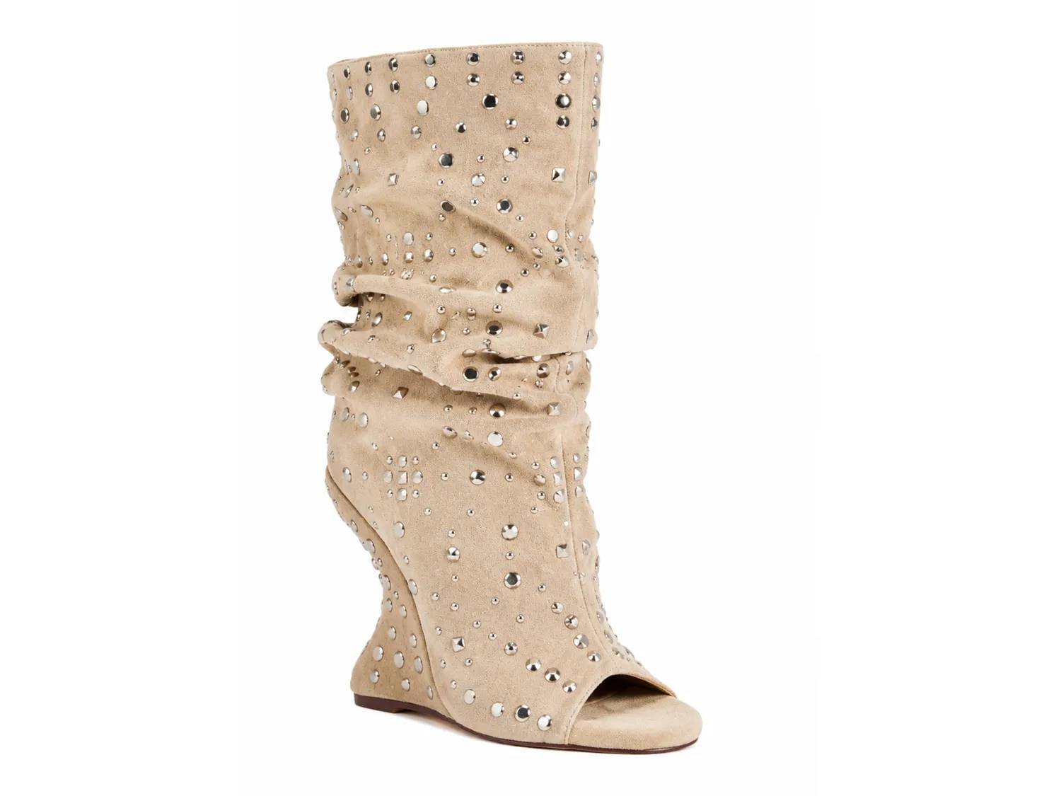 beige dress boots women Women's Downtown Bootie In Beige Leather