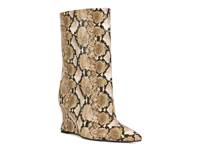Vinci Wedge Bootie Beige/Black Snake Print view