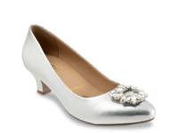 Kate Bridal Pump Silver Leather view