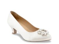 Kate Bridal Pump White Satin view
