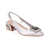 Flora Pump Silver Metallic view