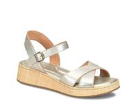 Cannes Wedge Sandal Gold Metallic view