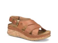 Kavala Wedge Sandal Brown view