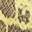 Tarynn Platform Sandal Yellow Snake Print view