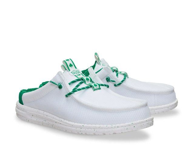 Hey Dude Wally Shamrock St. Patrick\'s Day Men\'s Size 10 Shoes Green & White Wally Shamrock - HEYDUDE main image 3