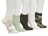 Camo Women's No Show Socks - 5 Pack Multicolor view