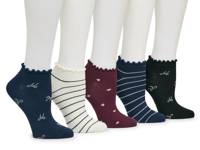 Hearts & Bows Women's No Show Socks - 5 Pack Multicolor view