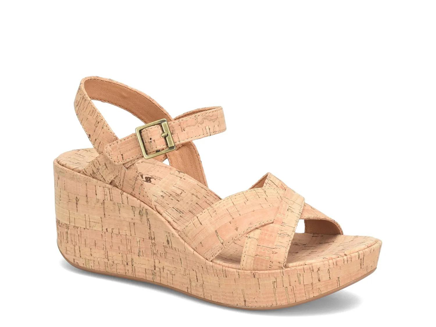 Korks Denica II Wedge Sandal | Women's | Natural Beige | Size 6 | Sandals