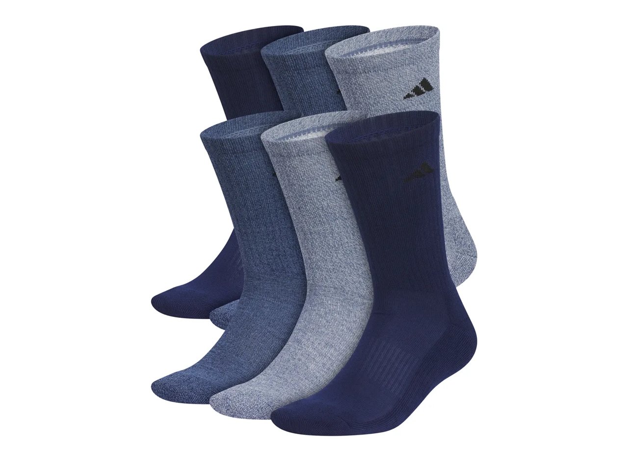 Athletic Cushioned Men's Crew Socks - 6 Pack
