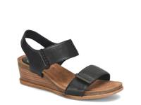 Verdi II Wedge Sandal Black Leather view