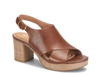 Liv Platform Sandal Brown Leather view