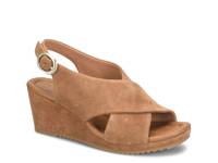 Isabeth Wedge Sandal Saddle Tan view