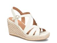 Norma Espadrille Wedge Sandal Off White Leather view