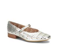 Ellie Mary Jane Flat Platino Leather view