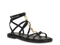 Grunge Gladiator Sandal Black view