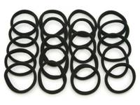 Recycled Nylon Hair Tie Set - 20 ct. Black view