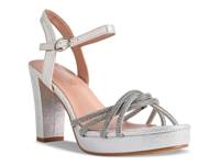 Tyler Platform Sandal Silver Metallic view