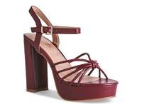 Tiara Platform Sandal Dark Red view