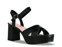 Toby Platform Sandal Black Synthetic view