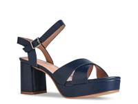 Toby Platform Sandal Navy Synthetic view