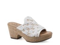 Bizzie Espadrille Platform Sandal White view