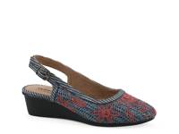 Boris Wedge Pump Periwinkle view