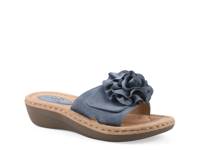 Casmyn Wedge Sandal Periwinkle view